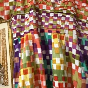 Colorful Checkered Dress